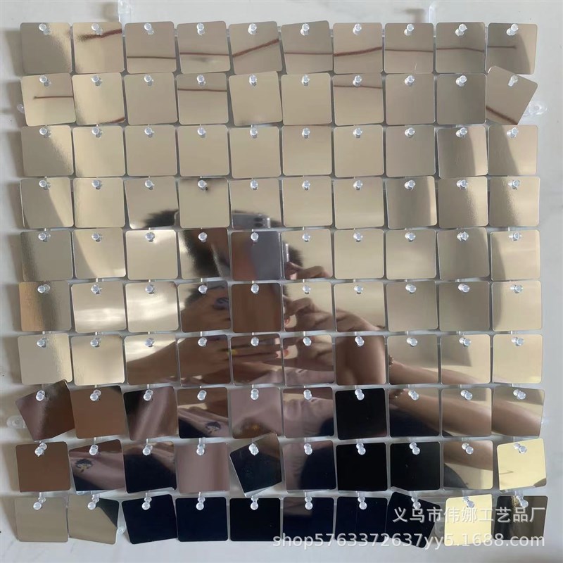 亮片扣板广告牌门头亮面风动板闪亮三维扣板背景墙装饰板风动扣板