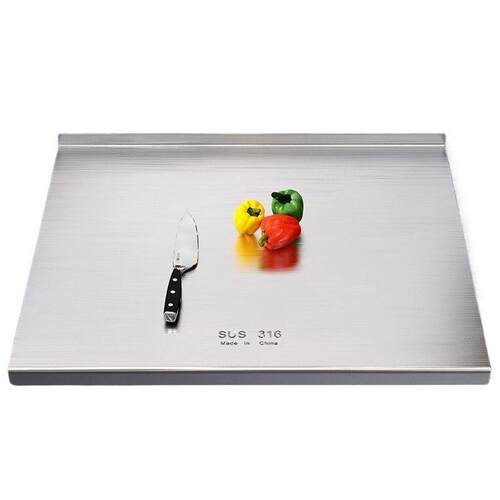 316不锈钢菜板切菜板面板案板擀砧板厨房家用加厚抗菌防霉和面板