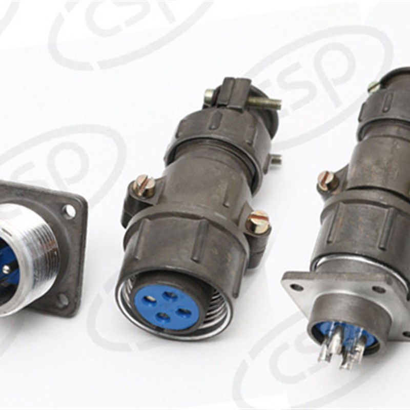 P2俄标电子传感器防水插头连接器航空插头插座汽车公头345芯7