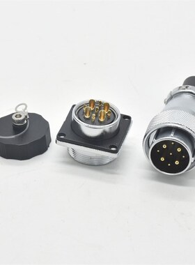 机械设备圆形连接器WS24J9TQ+WS24K9Z公母配套航空插头