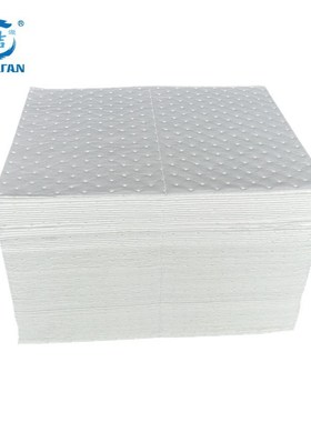 洁源 OP2002X白色2MM厚带撕线耐磨型吸油片48x38cm200片吸油棉