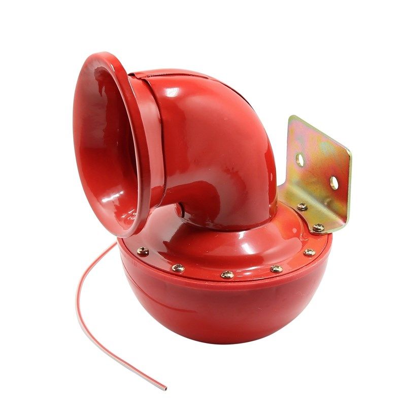 DHKA亚冠-AS059现货 汽车电喇叭红色铁质牛叫喇叭 12V改装摩托车