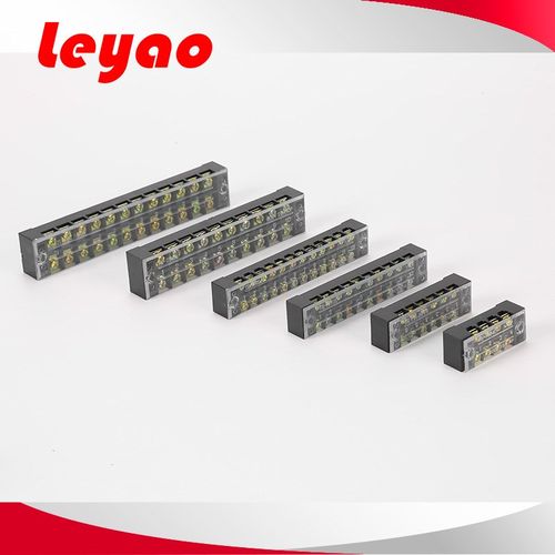 乐瑶电气TC接线端子 TC2004 胶木铜接线排 固定式端子 导轨端子