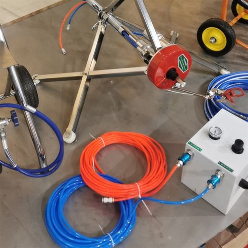 聚仁管道内壁器圆管内壁除锈管子喷涂器设备管道内壁喷漆机器