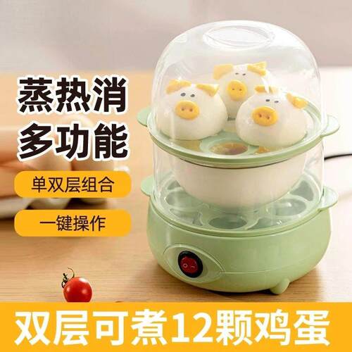 防干烧宿舍蒸蛋器家用煮鸡蛋全自动蒸蛋器自动断电小型煮蛋器