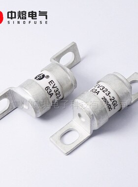 西安中熔熔断器EV323-2GL 63A180A 250V低压直流熔断器汽车熔断器