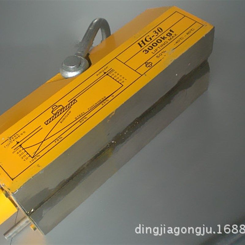 供应0.6吨1吨2吨3吨5吨半自动强磁力永磁吸盘 起重吸盘磁力吊