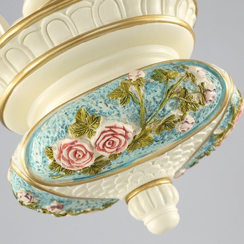 法式田园客厅吊灯简欧餐厅卧室奢华大气灯饰欧式大厅2025新款灯具