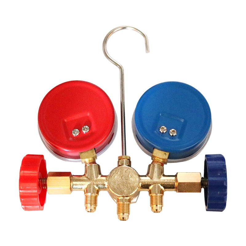 R410汽车空调冷媒表R134加氟加液表R22雪种压力表歧管仪表