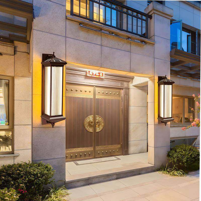 阳能壁灯新中户外防水阳台庭太院灯室外花墅UBD园别过道式露台灯