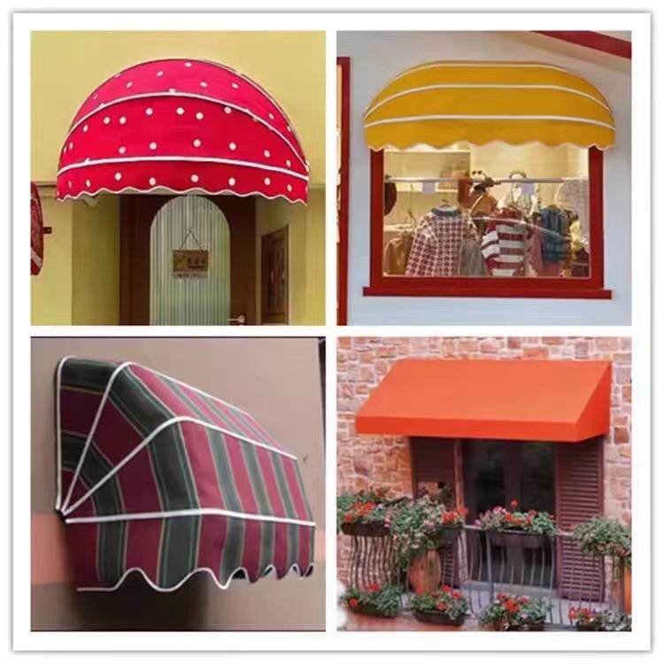 网装红法式西001瓜雨篷动叠球形门头半圆遮阳棚饰阳活台雨蓬折波