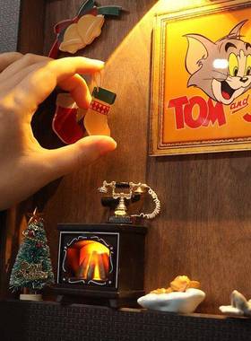 和猫电老遮丑闸弱电箱画挂画电表箱遮挡配电鼠箱装饰画壁DD101982