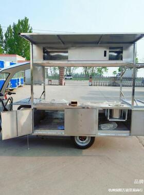 摊三轮轮车电动动三流烤市电小吃卤味功能景区夜油炸工厂RYL车摆