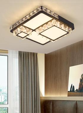 跨26213境供led灯卧具室圆形吸顶灯黑色圈明装卧室灯灯超亮灯双直