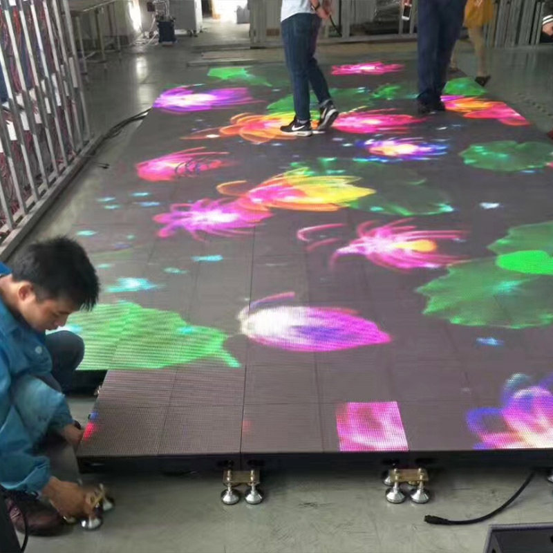 森翼LED地砖屏重力感应互动展厅