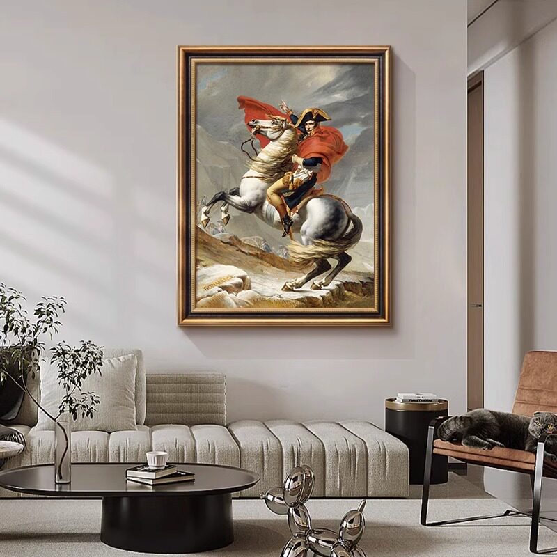 世界名画拿破仑油画感客厅挂画