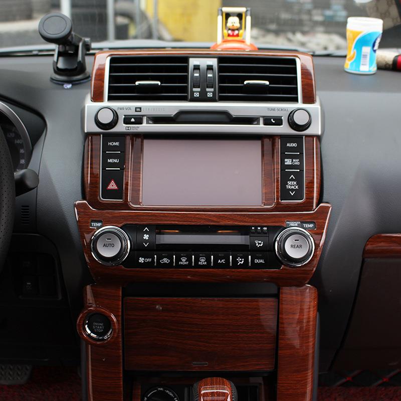 10-18霸道改装桃木控内饰纤中维喇叭盖普SJW拉多门扶手台汽车碳配