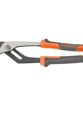 具钢盾工双色柄WNY铬钒钢水泵管钳水钳S045009钢盾水泵钳10寸