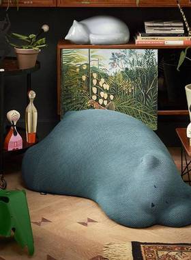 趴趴熊懒人沙北发休闲卧椅室DUD简约动物设计师意儿童极熊创沙发