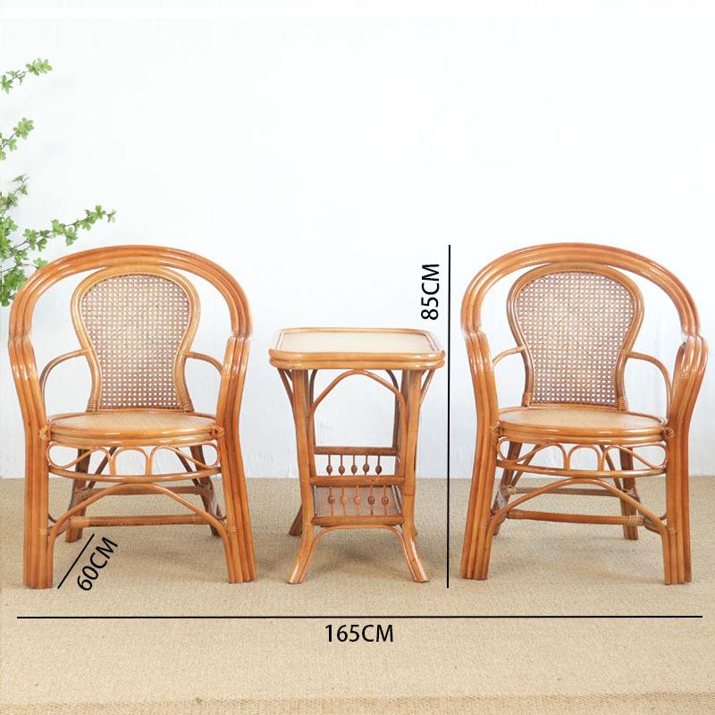 椅三套休件闲阳台桌椅老人客茶椅腾椅子真藤厅沙发室BKK内组合藤