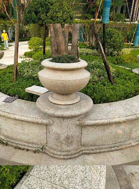 盆厂家直销石雕花欧式围花钵底座花坛周HP200720摆饰石花盆