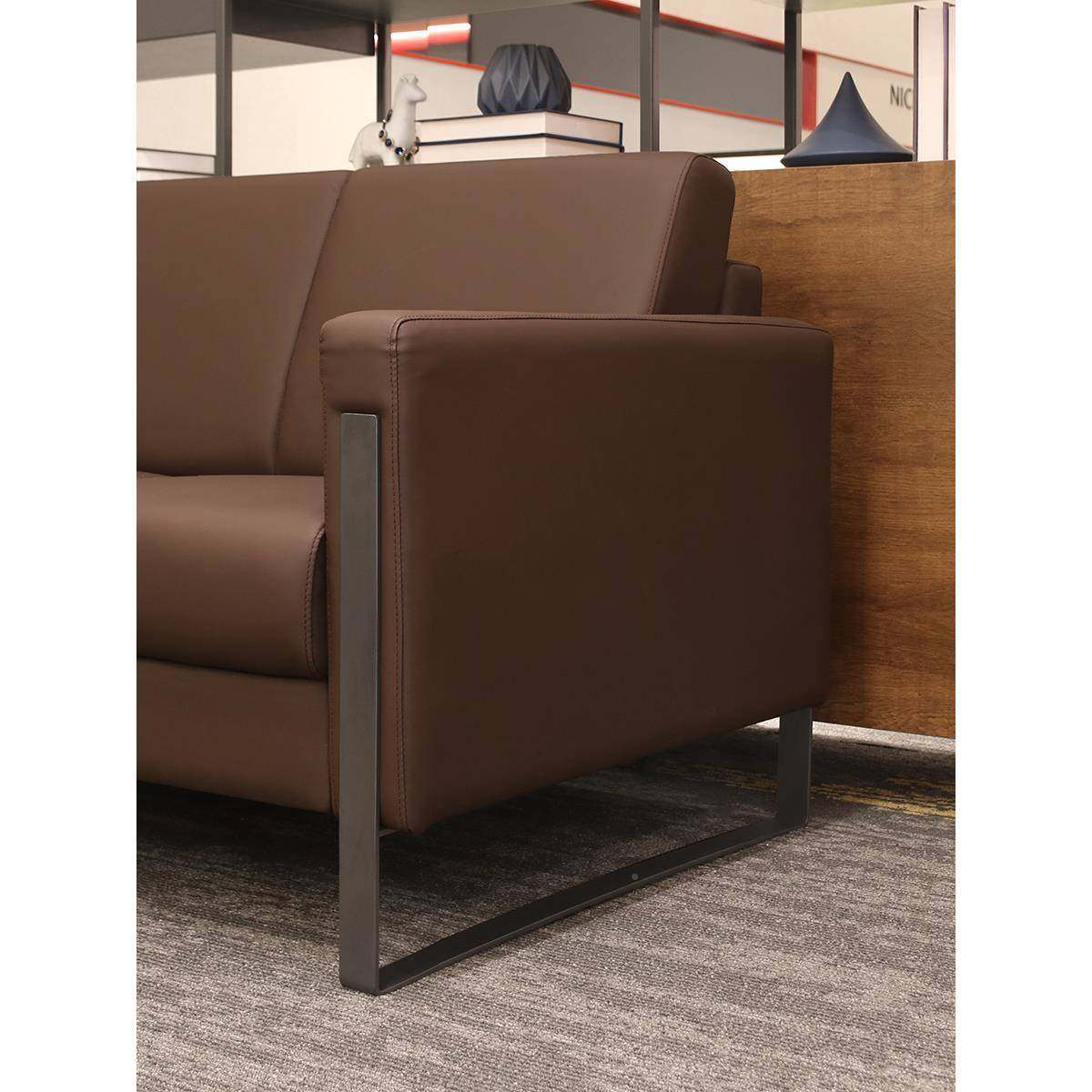 LOF无品牌/T务工业风老板工作办公室沙组合茶几套装简约现商接待