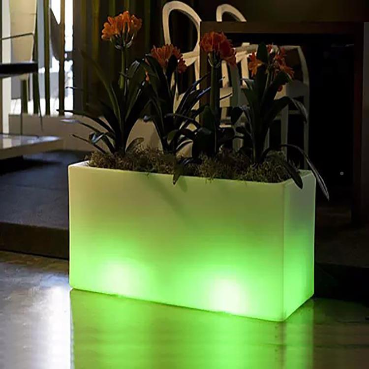 形花盆庭院灯e户方外光酒RSV店婚庆活动花园景观七彩发ld花盆庭院