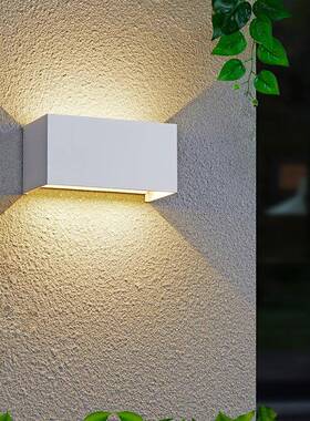 户外壁灯led室外防水入光户口上门下发现FXI代简约双头墙庭院灯外