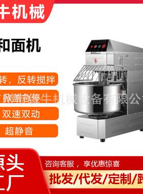 机械商用和面机20L30L40L50L60L80L100L130L双速双动搅拌机