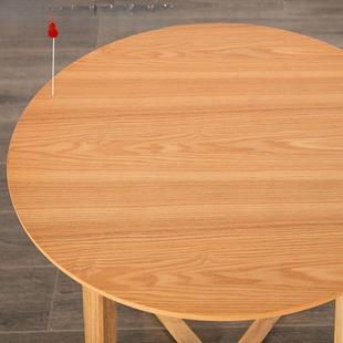 实木餐桌圆用桌小茶几888白橡木约餐闲桌椅简现代家阳台角几休洽