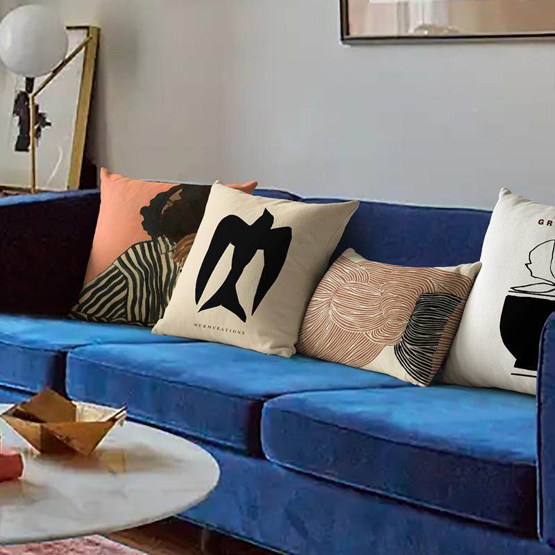 GZ6式复F77S8898古中古法式艺术客厅中古沙M发枕靠垫文艺靠抱枕欧