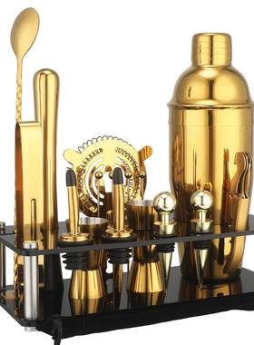 创意酒师工具包鸡调CG1127M尾酒便携酒具酒器酒套装组合具便携工