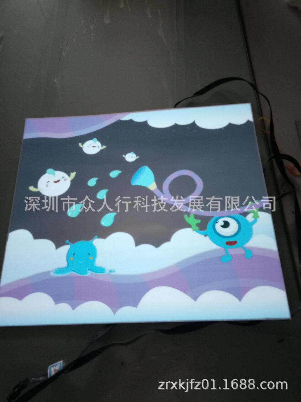 EL冷光广告片,动态发光广告片,EL动态展示,超薄易安装