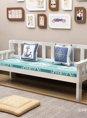 全实发木沙组三人位松木沙发长椅易小户型客厅合简靠背单ARU人木