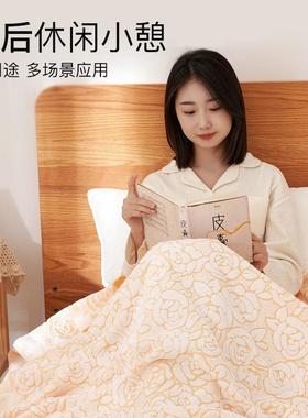 上海式毛薄巾0被儿老童怀旧8年代单F977TT86人夏凉被夏季款可机洗