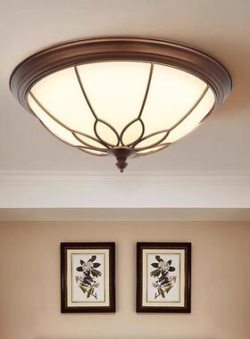 工直销简约吸顶灯卧室灯LE厂D主卧复古阳台玄关美过85086式道圆形