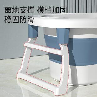 儿童洗澡婴儿澡盆宝宝浴盆大号折叠新生桶洗小孩坐躺F96JTSHS泡可