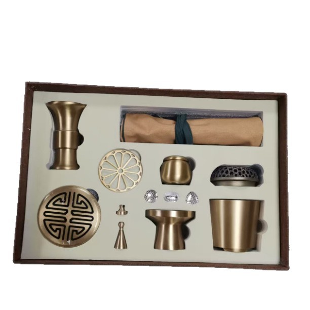T182K空薰盘香十八件组套装/沉香器具/香道工具/隔火香熏