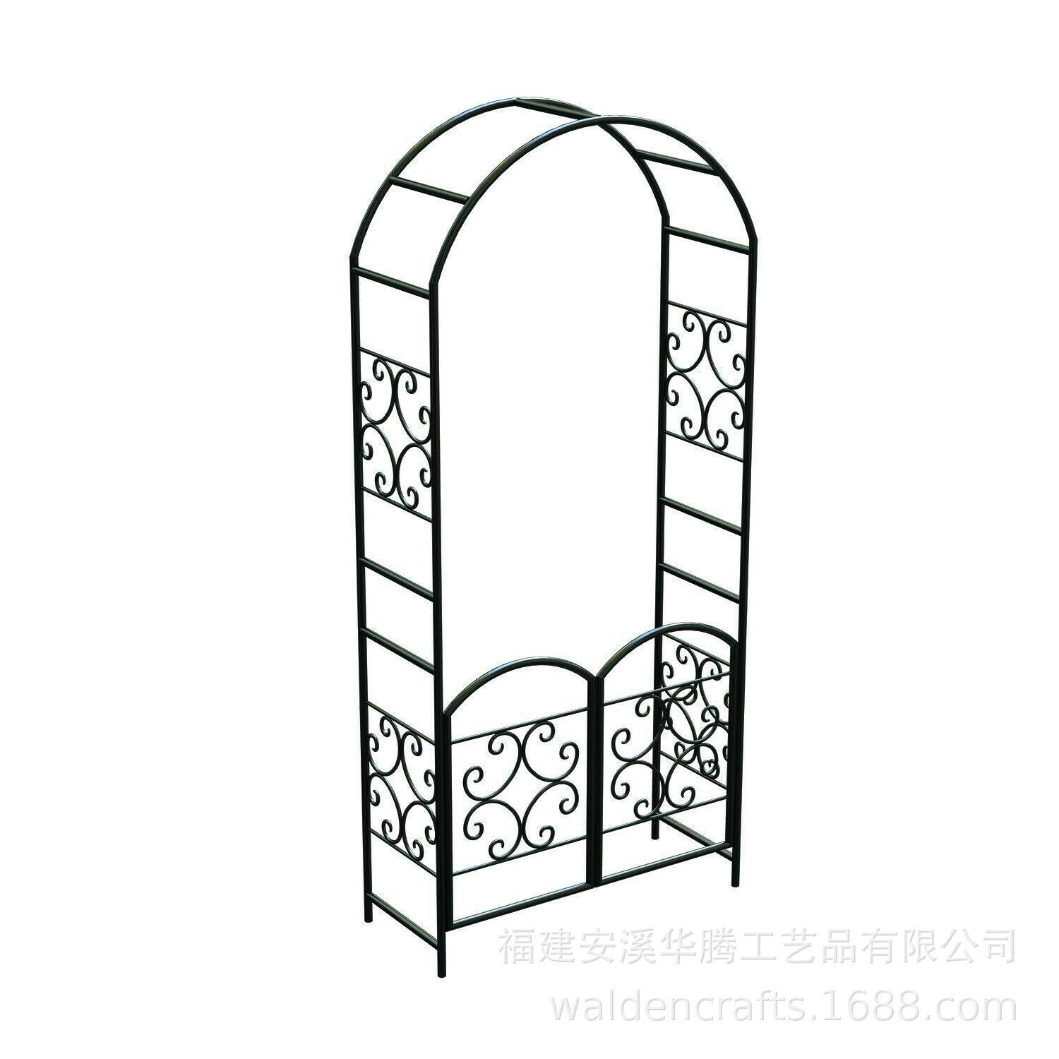 欧式花园拱门装饰户外过道爬藤拱形花架庭院花园门装饰架