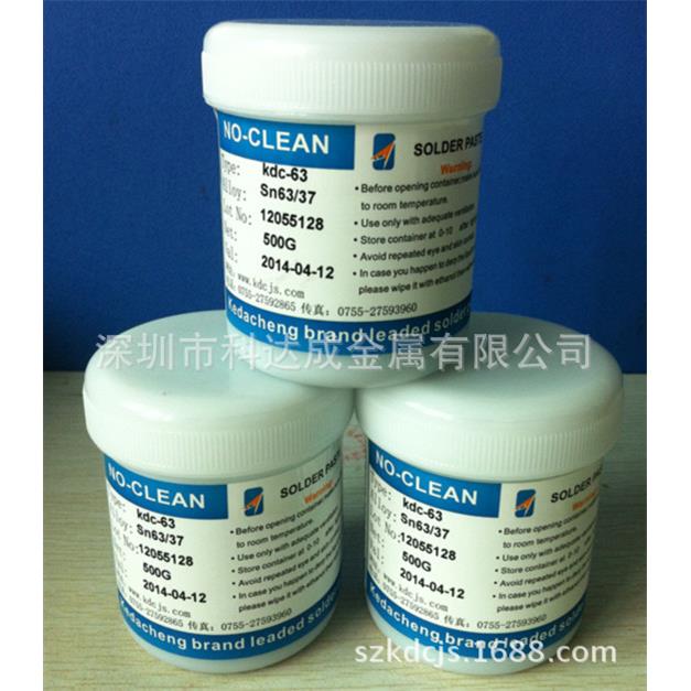 焊锡膏SMT贴片锡/锡63A锡膏KDC-63SN63/PB37500克浆/膏瓶