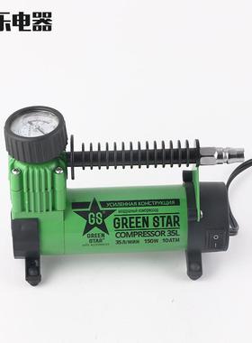 动汽车轮胎气泵压机98512V便携缩式气泵轮胎车轮胎充自气泵