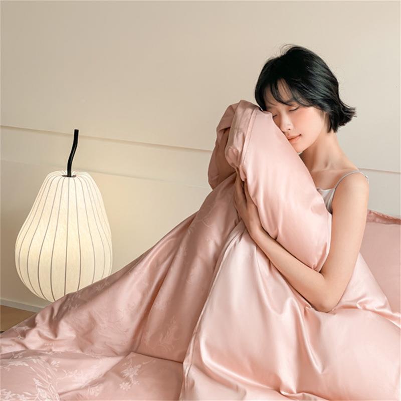 南全棉大提花床四件套HANCHEN0轻奢风四件套纯棉a类6上0s纯棉通件