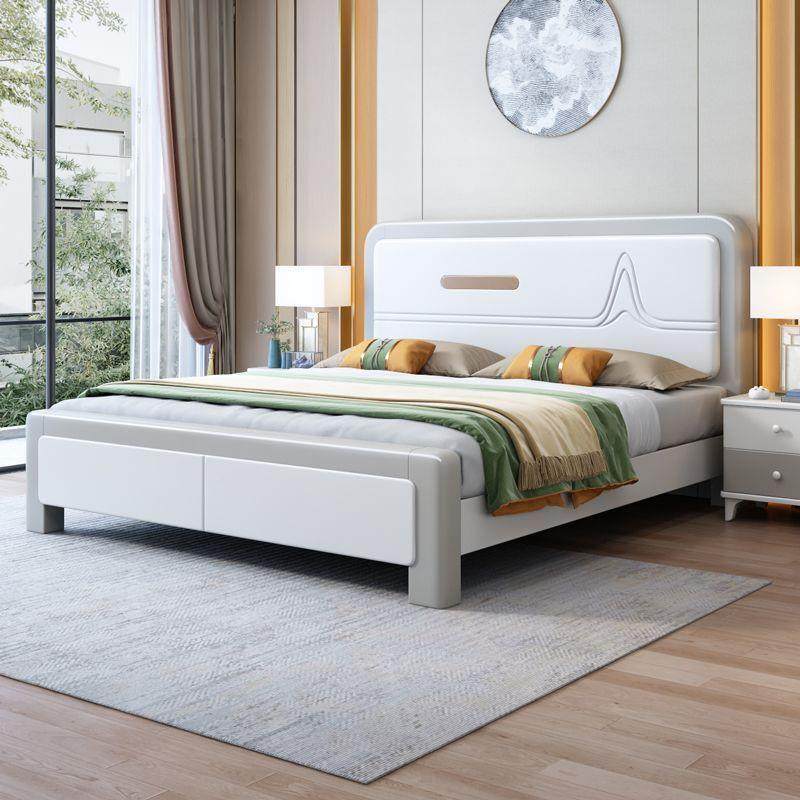 实木轻奢NGD简约现代1床.5米卧室简约1.米8婚双人床气压储物床主