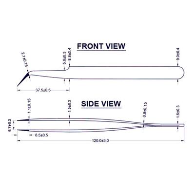 西8B班牙头JC002149NAW7SA弯镊子