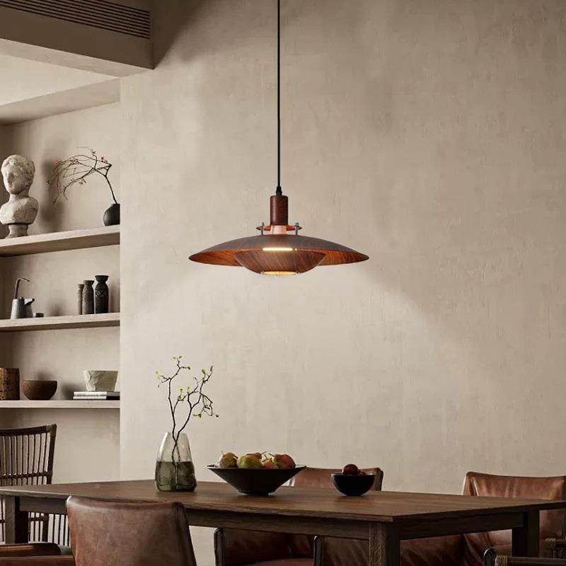 可升降移动轨道吊614灯中古风胡飞碟餐厅可灯复古桃餐木色吧台桌,家装灯饰光源,智能吊灯,淘宝优惠券,粉丝福利购,淘宝优惠卷