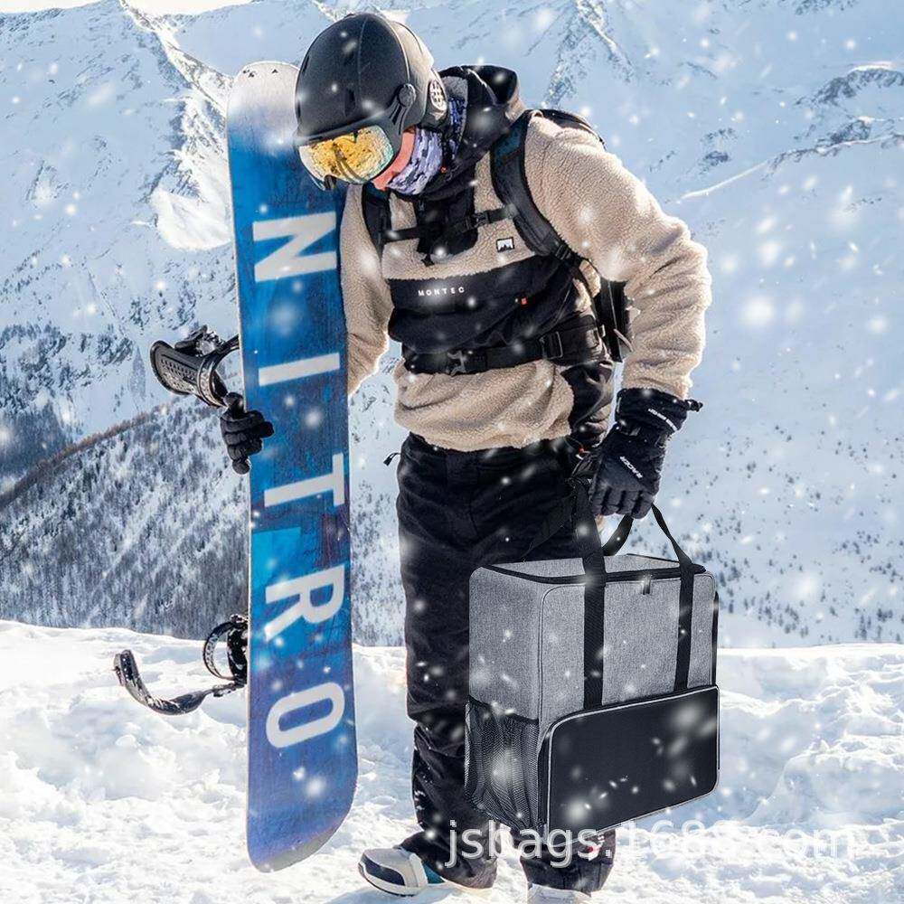 现货户旅行水滑靴斜跨手提两用外防收纳滑雪鞋收包滑雪用雪品收纳