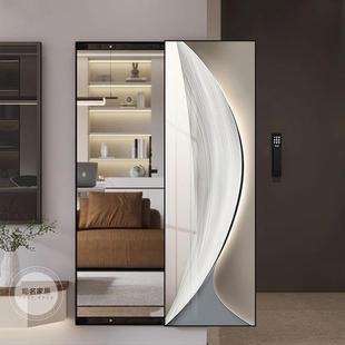 全身镜子装饰形画平移门可关遮挡隐开门式隐形穿镜玄衣装794634饰