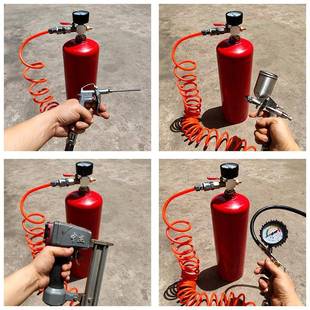 吹小型用便储气罐小巧携可户外使可充气高压小储气34罐轮胎打气尘