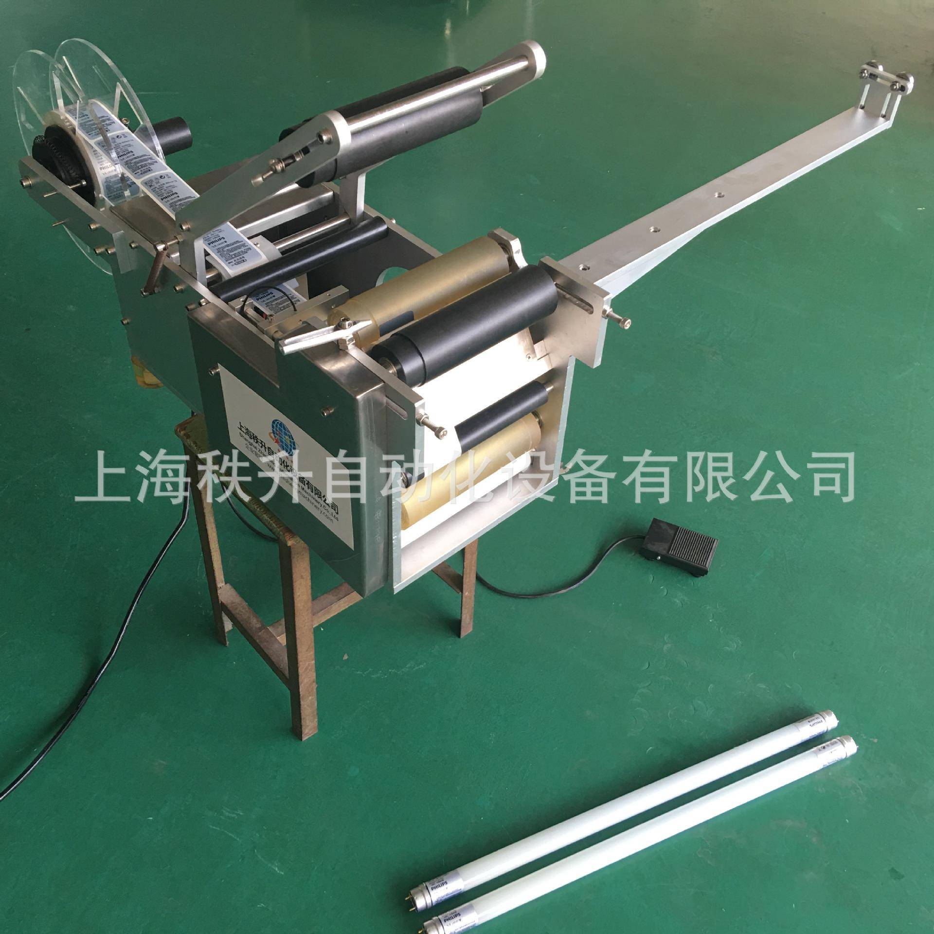 玻璃管定WQQ位半自动贴商标机器ED管标签机贴L铁灯管贴标机ZS-502