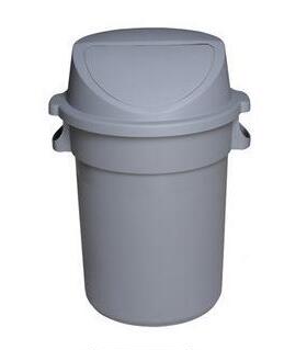 云AF07514垃带圾桶QXZ盖垃圾白桶带弹底座不底座